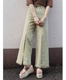 MURUA | フリンジスリットワイドパンツ(その他パンツ)