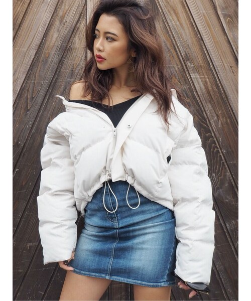 GYDA(ジェイダ)の「ショートダウンコート(その他アウター・レディース・ミックス・F)」の1枚目の写真