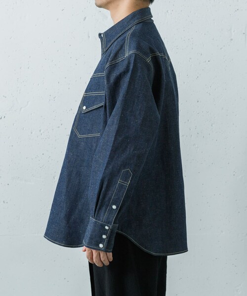 URBAN RESEARCH（アーバンリサーチ）の「SAINT M××××××　BBJ DENIM SHIRTS（シャツ/ブラウス・メンズ・L BLUE・L/XL）」の5枚目の写真