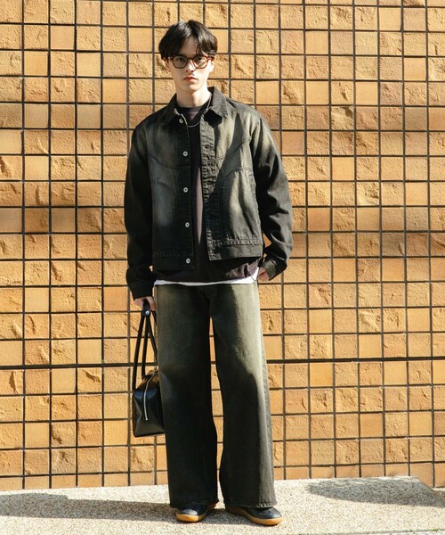 SENSE OF PLACE by URBAN RESEARCH(センスオブプレイスバイアーバンリサーチ)の「『ユニセックス』『セットアップ対応』ヴィンテージライクデニムブルゾン(デニムジャケット・メンズ・D.INDIGO/BLACK・M/L)」の15枚目の写真