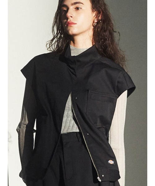 ELENDEEK（エレンディーク）の「【Dickies×ELENDEEK】STAND ZIP VEST