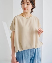 nissen | リネンライクバルーントップス(Tシャツ/カットソー)