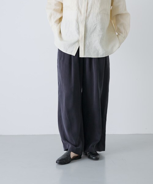 かぐれ（カグレ）の「キュプラストレートパンツ（その他パンツ・レディース・NAVY/BLACK・Free）」の19枚目の写真