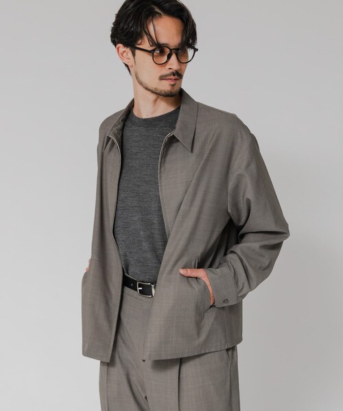URBAN RESEARCH（アーバンリサーチ）の「WASHABLE WOOL SPORTS JACKET（ブルゾン・メンズ・NAVY/BLACK/CHARCOAL・M/L）」の15枚目の写真