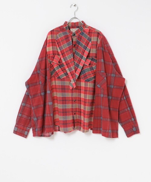 THE GOODLAND MARKET（ザグッドランドマーケット）の「77circa　wide stole shirt-NEL（シャツ/ブラウス・レディース・nel1/nel2/nel3/nel4/nel5・one）」の20枚目の写真