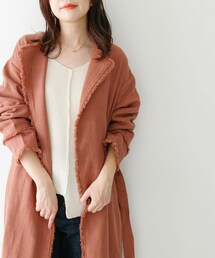 ITEMS URBANRESEARCH | KBF+　ラスティックフリンジコート∴(ノーカラージャケット)