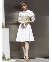 dazzlin | ビスチェシャツワンピース(シャツワンピース)
