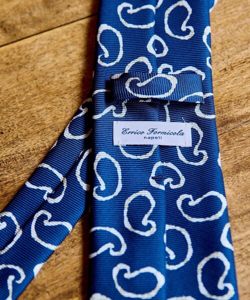 ADAM ET ROPE'（アダムエロペ）の「【Errico Formicola】TIE（ネクタイ・メンズ・ダークブラウン/ネイビー・F）」の6枚目の写真