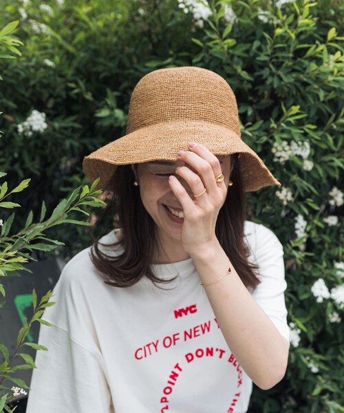 URBAN RESEARCH DOORS（アーバンリサーチドアーズ）の「ラフィアハット（ハット・レディース・BROWN/NATURAL・-）」の4枚目の写真