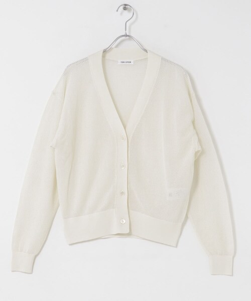 URBAN RESEARCH DOORS（アーバンリサーチドアーズ）の「FORK&SPOON　ペーパーニットカーディガン（カーディガン/ボレロ・レディース・IVORY/BROWN/BLUE・1）」の13枚目の写真