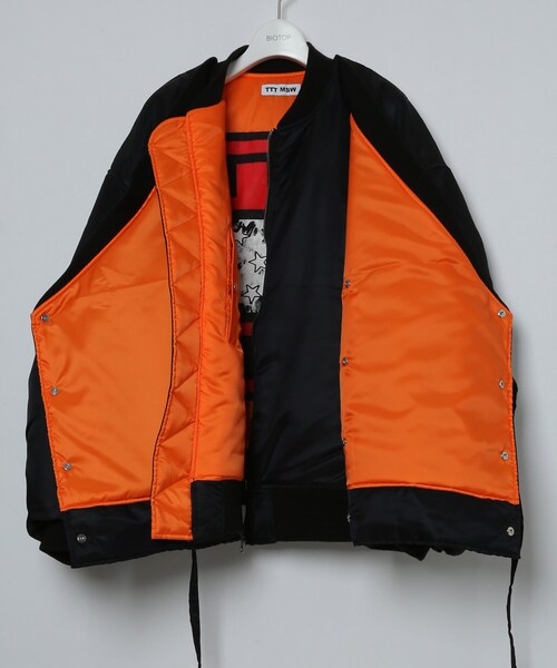 ADAM ET ROPE'（アダムエロペ）の「MENS【TTT_MSW】KIMONO MA-1（MA-1・メンズ・ブラック・L/M）」の11枚目の写真