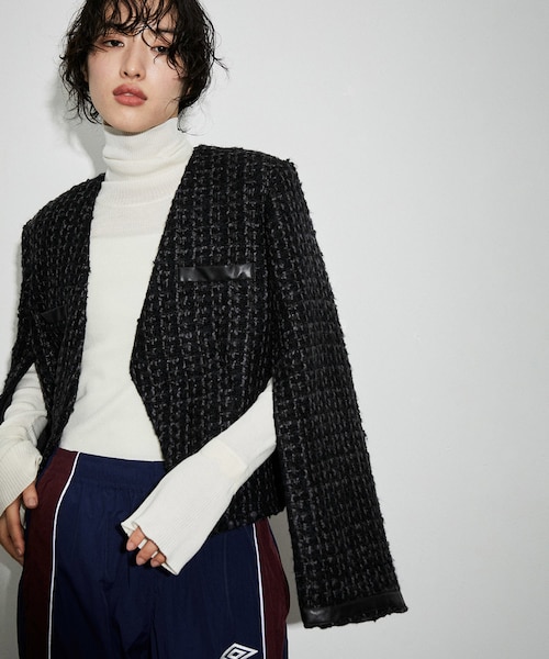 ADAM ET ROPE'（アダムエロペ）の「クロップドシングルツイード