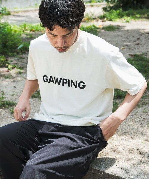 EKAL（エカル）の「『UR TECH ひやサラクール』 GAWPING T-SHIRTS（Tシャツ/カットソー・メンズ・オフホワイト/ブラック・M/L）」の5枚目の写真