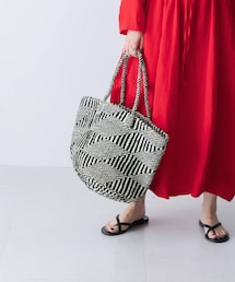 かぐれ | アフリカンスクエア　アクリルサイザルバッグ12×11(かごバッグ)