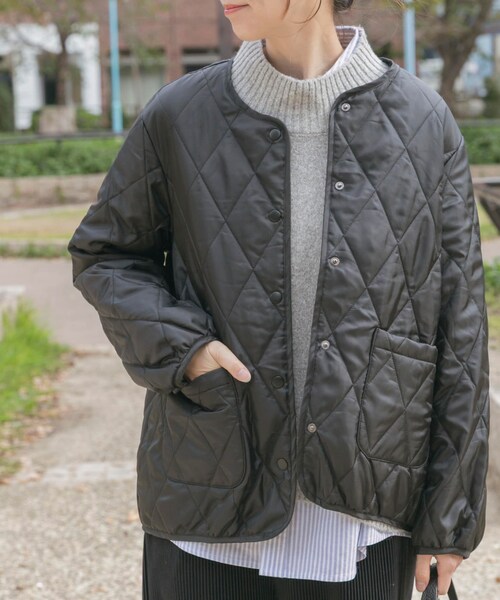 ITEMS URBANRESEARCH（アイテムズ アーバンリサーチ）の「キルトライナー付きマウンテンパーカー（その他アウター・レディース・KHK/BLK/BEG・FREE）」の13枚目の写真