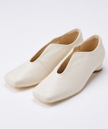 nissen | 【ゆったり幅広】カッティングデザインパンプス（低反発中敷）（ワイズ４Ｅ）(パンプス)