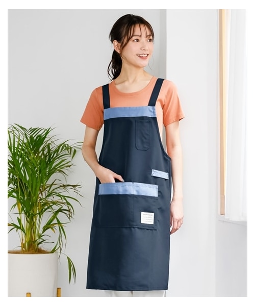 nissen（ニッセン）の「＜大きいサイズ＞ はっ水加工ポケットいっぱいエプロン（エプロン・メンズ・レッド/ネイビー/黒/イエロー・L~LL相当/3L~4L相当/5L~6L相当/8L相当/10L相当）」の9枚目の写真