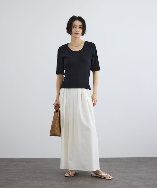 ADAM ET ROPE'（アダムエロペ）の「【J'aDoRe・店舗限定】【African Square（アフリカンスクエアー）】ラフィアかぎ編みバッグ（ハンドバッグ・レディース・ブラウン・F）」の5枚目の写真