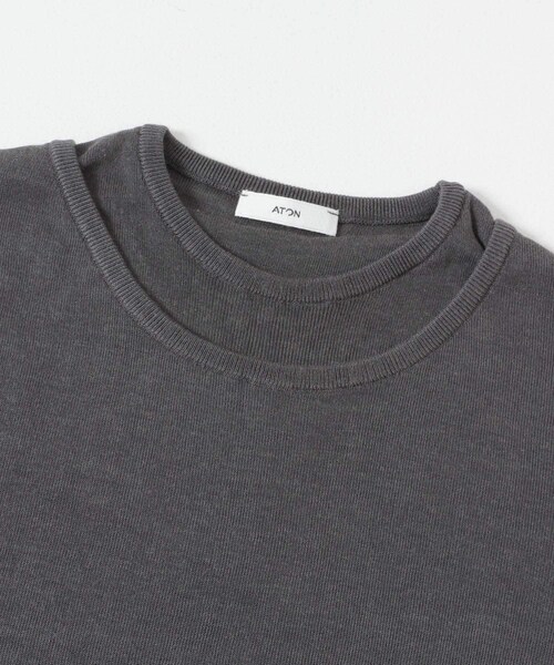URBAN RESEARCH(アーバンリサーチ)の「ATON CIRCULER RIB CREW LAYERED(ニット/セーター・レディース・PINK/CHA GRAY・2)」の7枚目の写真