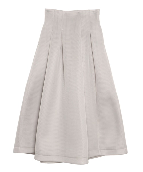 ELENDEEK（エレンディーク）の「MESH BONDING FLARED SK（スカート・レディース・オフホワイト/ライトグレー/ブラック・1/2）」の5枚目の写真