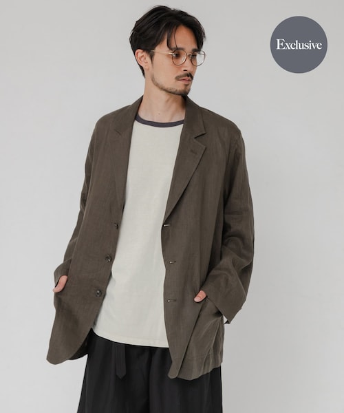 URBAN RESEARCH(アーバンリサーチ)の「『別注』CHEMISE D'ADAM×URBAN RESEARCH SHIRTS JACKET SINGLE(テーラードジャケット・メンズ・BLACK/BLUE/BROWN・38/40/42)」の2枚目の写真