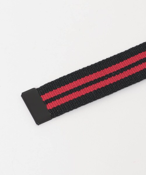 ITEMS URBANRESEARCH（アイテムズ アーバンリサーチ）の「GERRY Line Belt（ベルト・メンズ・BLK×RED/BLK×WHT/MOS×BEG/NVY×YEL・-）」の14枚目の写真