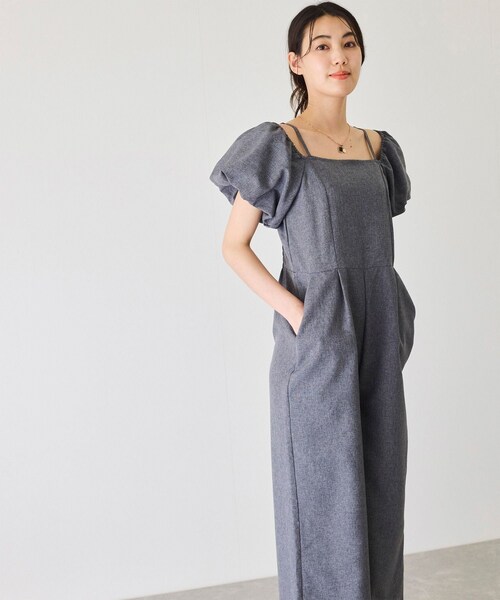 Jayro(ジャイロ)の「2WAYオフショルパフスリーブオールインワン(つなぎ/オールインワン・レディース・ブラック/チャコール/ネイビー系・M)」の22枚目の写真