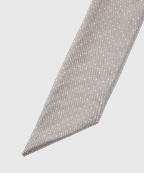 ADAM ET ROPE'（アダムエロペ）の「シルクドットアスコットタイ（ネクタイ・メンズ・ブラック/ベージュ系・F）」の5枚目の写真