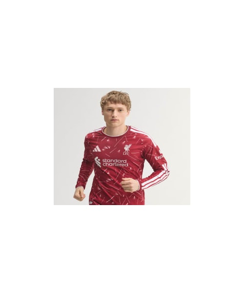 adidas(アディダス)の「リバプールFC 26/27 ホーム オーセンティック ユニフォーム 長袖(トップス・メンズ・バーガンディ・XS/S/M/L/XL/2XL/3XL/4XL/5XL/6XL)」の4枚目の写真