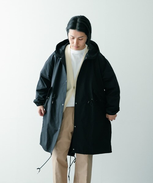 ITEMS URBANRESEARCH（アイテムズ アーバンリサーチ）の「オーバーサイズモッズコート（モッズコート・メンズ・KHK/OFF/BLK・M/L）」の2枚目の写真