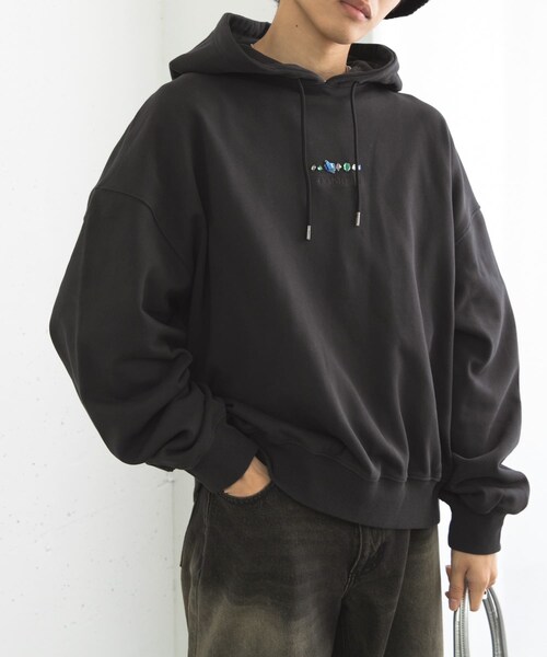SENSE OF PLACE by URBAN RESEARCH（センスオブプレイスバイアーバンリサーチ）の「Gem Stone Cropped Hoodie（パーカー・メンズ・NAVY/BLACK/MINT・M/L）」の13枚目の写真