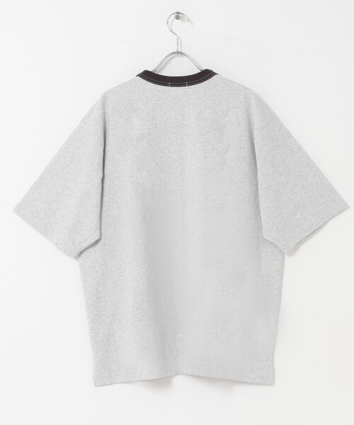 URBAN RESEARCH DOORS（アーバンリサーチドアーズ）の「FORK&SPOON　リンガーショートスリーブTシャツ（Tシャツ/カットソー・メンズ・GRYxCCL/BRNxSAX/NVYxGRN・4/5）」の8枚目の写真