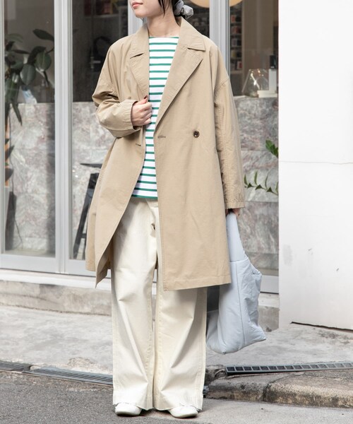 URBAN RESEARCH DOORS(アーバンリサーチドアーズ)の「FORK&SPOON フレンチドリルピグメントチノパンツ(チノパンツ・レディース・IVORY/BEIGE・1/2)」の10枚目の写真