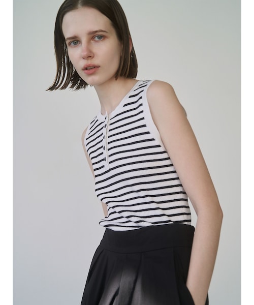 ELENDEEK（エレンディーク）の「HENRY NECK RIB KT（ニット/セーター・レディース・オフホワイト/ブラック/ピンク/ブラウン/ブルー/ミックス・F）」の22枚目の写真