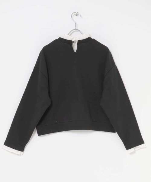 ITEMS URBANRESEARCH(アイテムズ アーバンリサーチ)の「フリルドッキングスウェット(スウェット・レディース・杢GRY/BLK・FREE)」の12枚目の写真