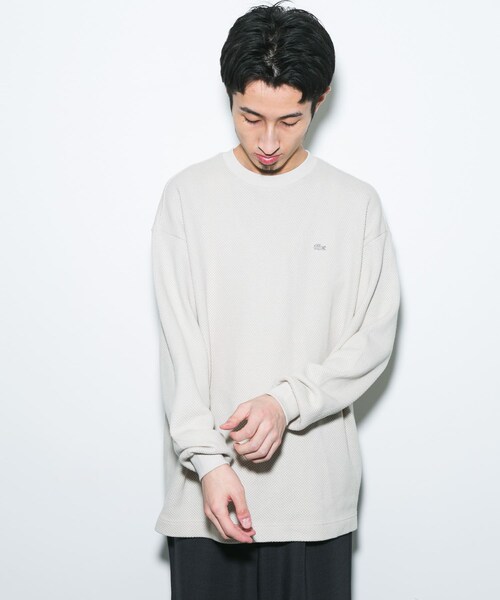 URBAN RESEARCH DOORS（アーバンリサーチドアーズ）の「『別注』LACOSTE×DOORS　HEAVY PIQUE LONG-SLEEVE（Tシャツ/カットソー・メンズ・HAMMAM/GRAPHITE/PORTO・3/4/5）」の16枚目の写真