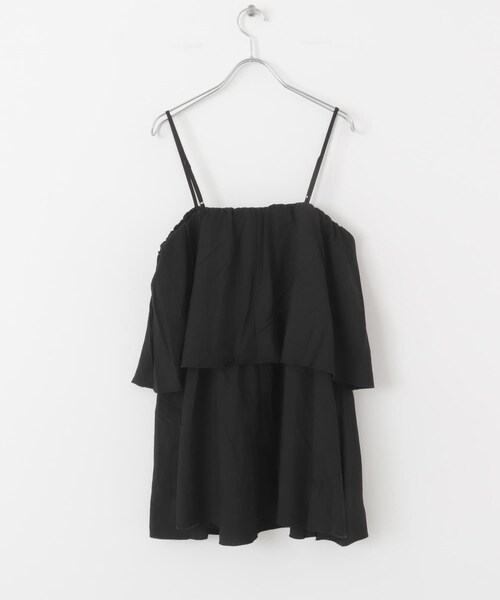 ITEMS URBANRESEARCH(アイテムズ アーバンリサーチ)の「チュニックレイヤードキャミソール(チュニック・レディース・BLK/BEG・FREE)」の12枚目の写真