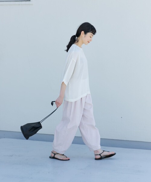 かぐれ（カグレ）の「キュプラプルオーバー（Tシャツ/カットソー・レディース・IVORY/NAVY/CHARCOAL・FREE）」の10枚目の写真