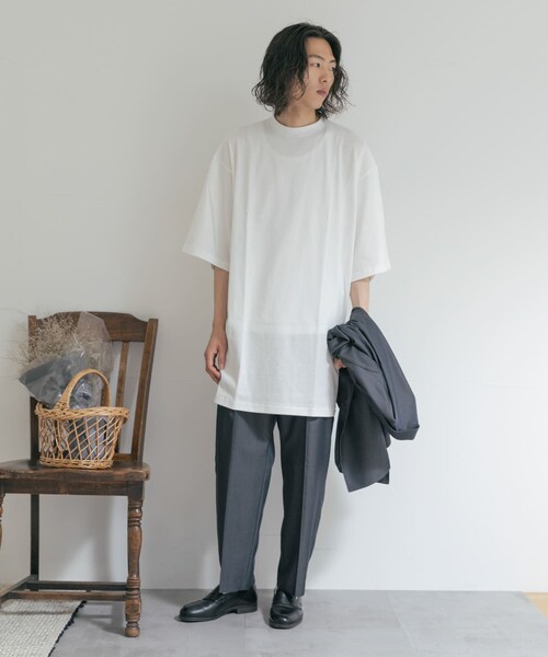 THE GOODLAND MARKET（ザグッドランドマーケット）の「『別注』MIDIUMISOLID×TGM　Center press pants（その他パンツ・レディース・C.Gray/Blue/l.Beige・one）」の14枚目の写真