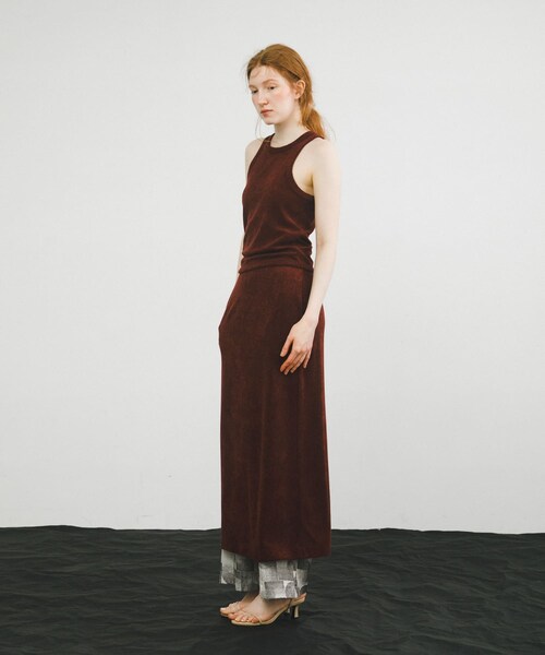 LAATO（ラート）の「tank skirt set（スカート・レディース・ミスト/インク/マロン・FREE）」の3枚目の写真