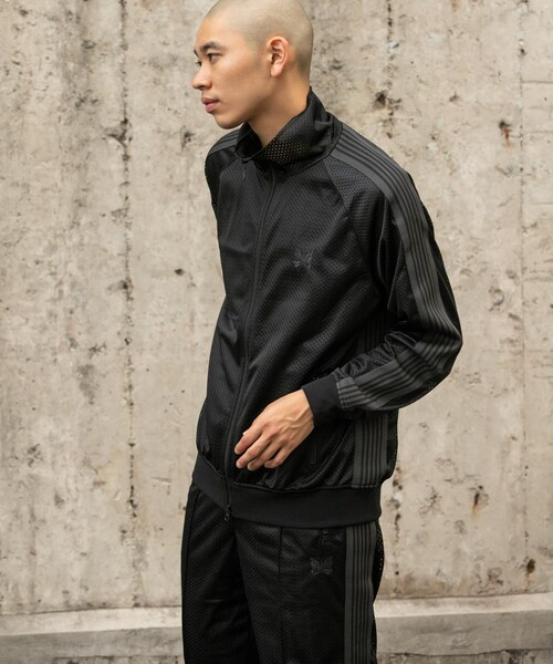 URBAN RESEARCH（アーバンリサーチ）の「『別注』Needles×URBS　Track Jacket-Poly Mesh（ブルゾン・メンズ・BLKxPPL/BLKxBLK・S/M/L/XL）」の21枚目の写真