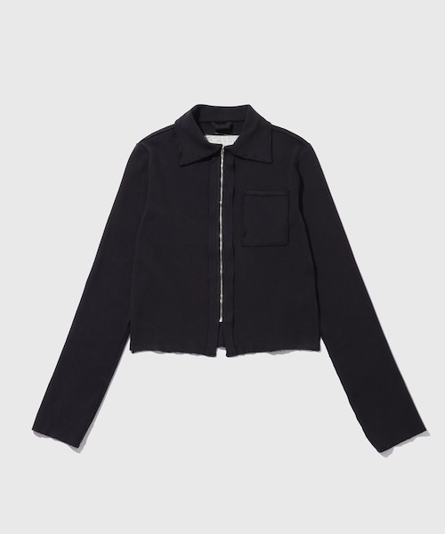 ADAM ET ROPE'(アダムエロペ)の「【CAMIEL FORTGENS/カミエル フォートヘンス】FITTED ZIP CARDIGAN(カーディガン/ボレロ・メンズ・ネイビー・M/S)」の1枚目の写真