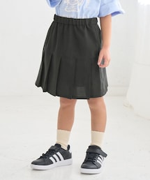 【KIDS/キッズ】【吸水速乾・防シワ】プリーツ切り替えインパンツ付きエフォートレススカート