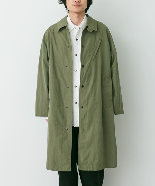 URBAN RESEARCH DOORS（アーバンリサーチドアーズ）の「THE NORTH FACE PURPLE LABEL　B.W.F.SOUTIEN COLLAR COAT（ステンカラーコート・メンズ・KHAKI(KK)/A.GRAY(AH)・M/L）」の4枚目の写真