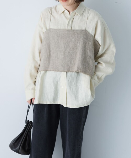 かぐれ（カグレ）の「セミウェットリネンキャミソール（その他トップス・レディース・NATURAL・Free）」の7枚目の写真