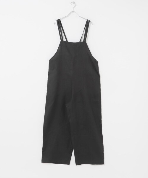 かぐれ（カグレ）の「リネンサロペット（つなぎ/オールインワン・レディース・GREGE/CHARCOAL/BLACK・Free）」の22枚目の写真