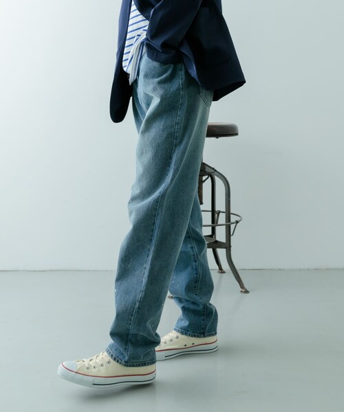 ITEMS URBANRESEARCH(アイテムズ アーバンリサーチ)の「11oz PAINT STRAIGHT DENIM(デニムパンツ・メンズ・BLU/BLK・M/L)」の20枚目の写真