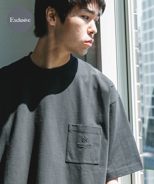 URBAN RESEARCH DOORS(アーバンリサーチドアーズ)の「『別注』Snow Peak Apparel×DOORS POCKET LOGO SHORT-SLEEVE T-SHIRTS(Tシャツ/カットソー・メンズ・WHITE/BLUEGRAY/FOLIAGE/CHARCOAL・M/L/XL)」の2枚目の写真