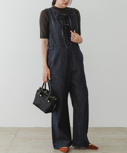 URBAN RESEARCH ROSSO（アーバンリサーチロッソ）の「F by ROSSO　デニムリボンオールインワン（サロペット/オーバーオール・レディース・INDIGO・36/38）」の10枚目の写真