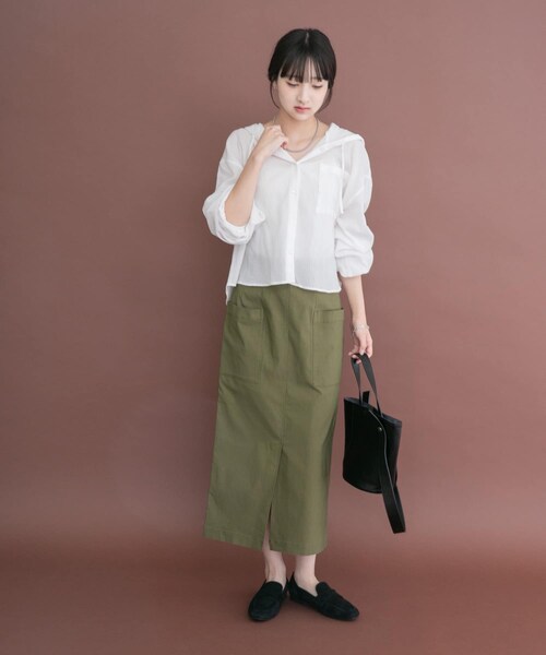 ITEMS URBANRESEARCH(アイテムズ アーバンリサーチ)の「ストレッチタイトスカート(スカート・レディース・BLK/D/KHK/CML・S/M)」の20枚目の写真